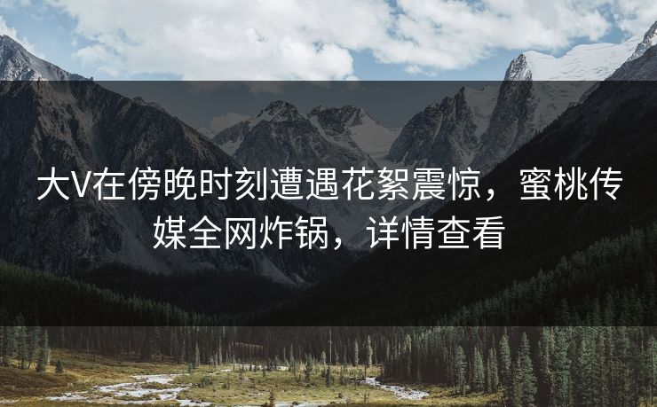 大V在傍晚时刻遭遇花絮震惊,蜜桃传媒全网炸锅,详情查看 大V在傍晚时刻遭遇花絮震惊,蜜桃传媒全网炸锅,详情查看